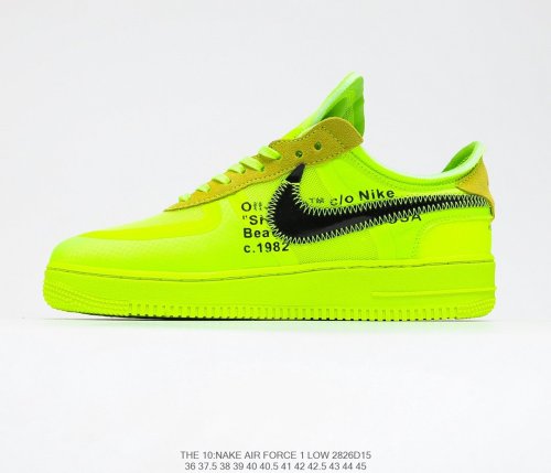 Off-White x Nike Air Force 1 Sneakers Men Womens Shoes 2826D15