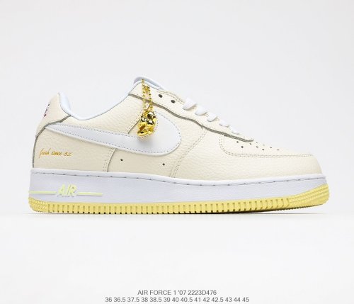 NIKE AIR FORCE 1 '07 PRM EMB Sneakers Men Womens Shoes 2423D476
