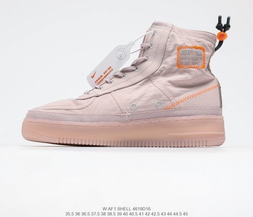 Nike Wmns Air Force 1 Shell Dark Olive/Black Sneakers Men Womens Shoes 4619D16