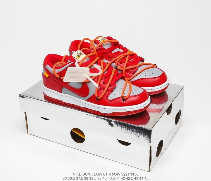 Off-White™x Nike Dunk Low Sneakers Men Womens Shoes 5221N456