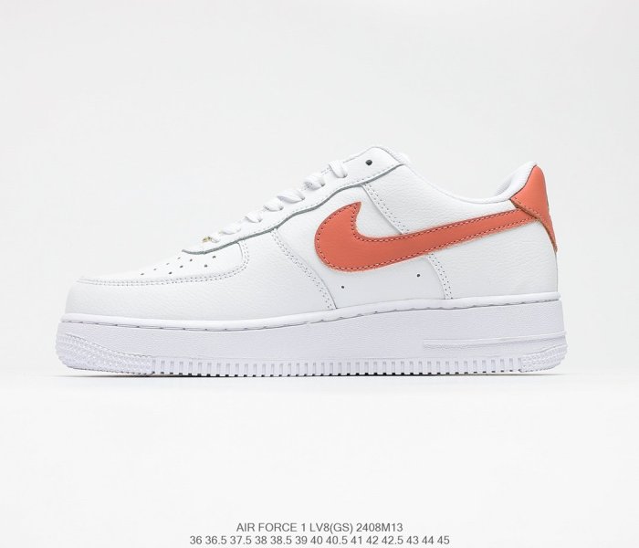 Nike Air Force 1’07 Low GS White/Black/Gold Sneakers Men Womens Shoes 2408M13