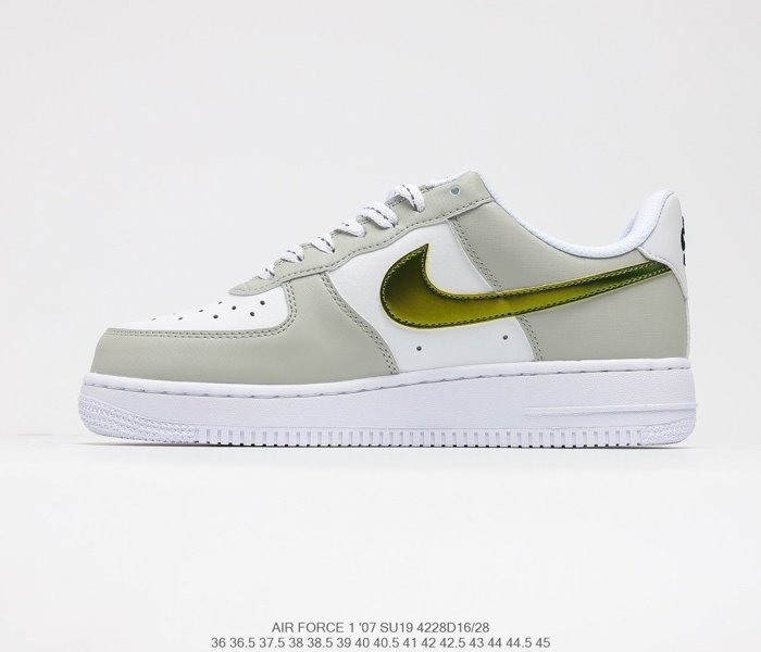 NIke Air Force 1’07 LV8 Metallic Summit White Sneakers Men Womens Shoes 4228D16/28