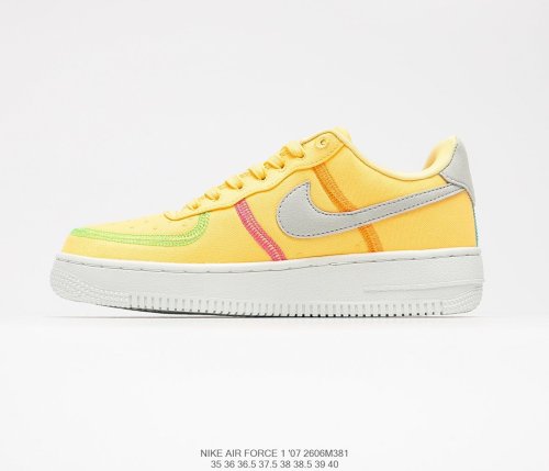 Nike Air Force 1 Low Life Lime Sneakers Womens Shoes 2606M381