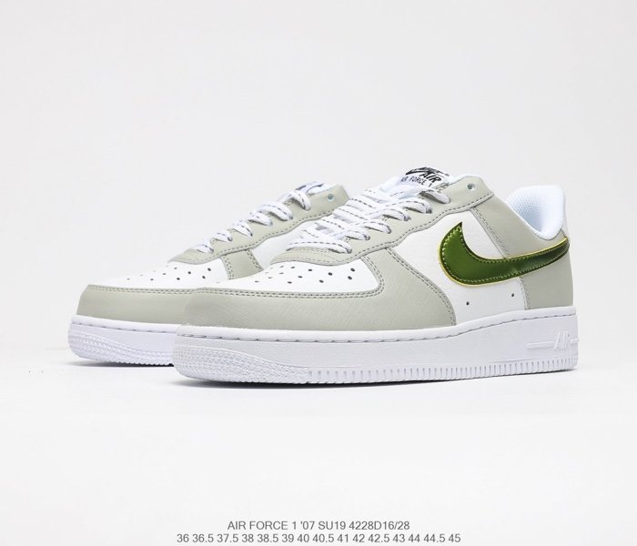 NIke Air Force 1’07 LV8 Metallic Summit White Sneakers Men Womens Shoes 4228D16/28