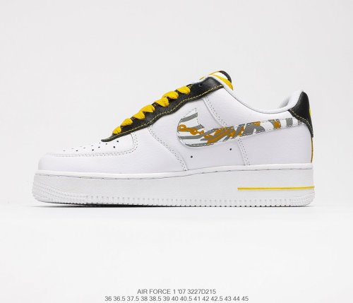 Nike Air Force 1’07 Low Features Gold Links and Reflective Sneakers Men Womens Shoes 3227D215