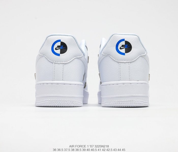 Nike Wmns Air Force 1\u0027 07 LX Chrome Swooshes White Sneakers Men Womens Shoes 3225N218