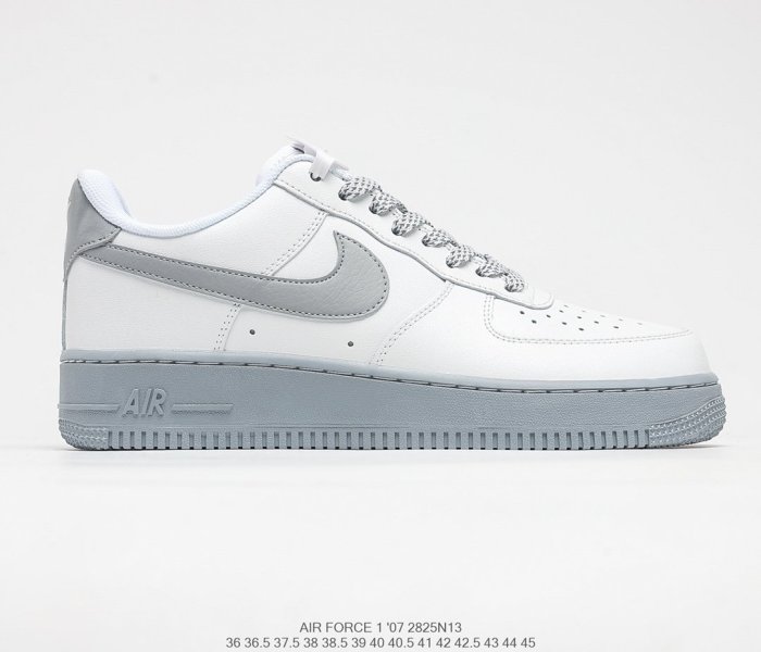 Nike Air Force 1 Low Swooshes White Sneakers Men Womens Shoes 2825N13