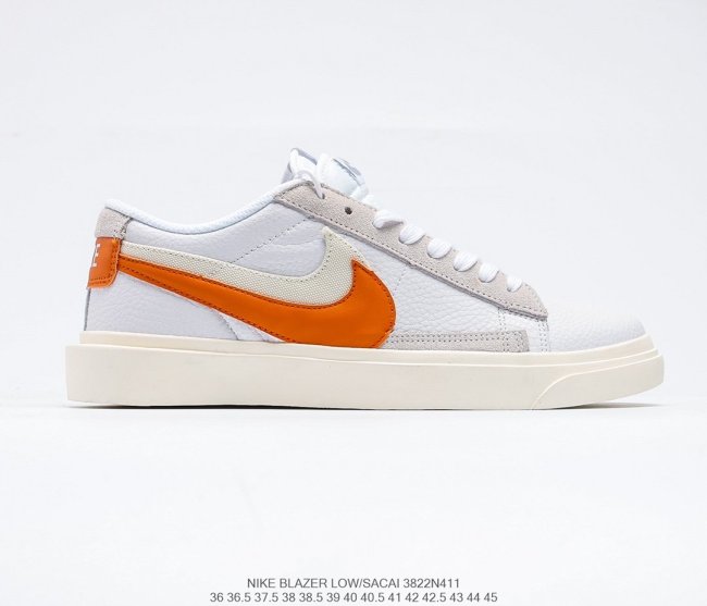 SACAI x Nike Blazer Low Black/White Sneakers Men Womens Shoes 3822N411