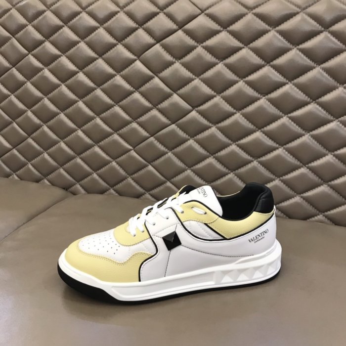 Valentino Men Shoes Fashion Design Luxury Brand ONE STUD LOW-TOP NAPPA SNEAKER with Original Box
