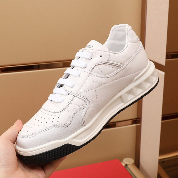 Valentino Men Shoes Fashion Design Luxury Brand ONE STUD LOW-TOP NAPPA SNEAKER WY2S0E71NWN0BO with Original Box
