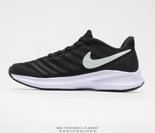 Nike Air Zoom Winflo 7X Swooshes White Sneakers Mens Shoes 2825N57