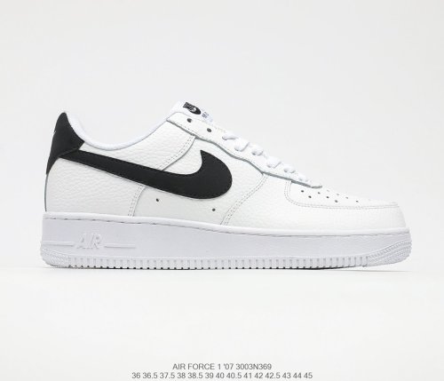 Nike Air Force 1’07 Low Black/White Sneakers Men Womens Shoes 3003N369