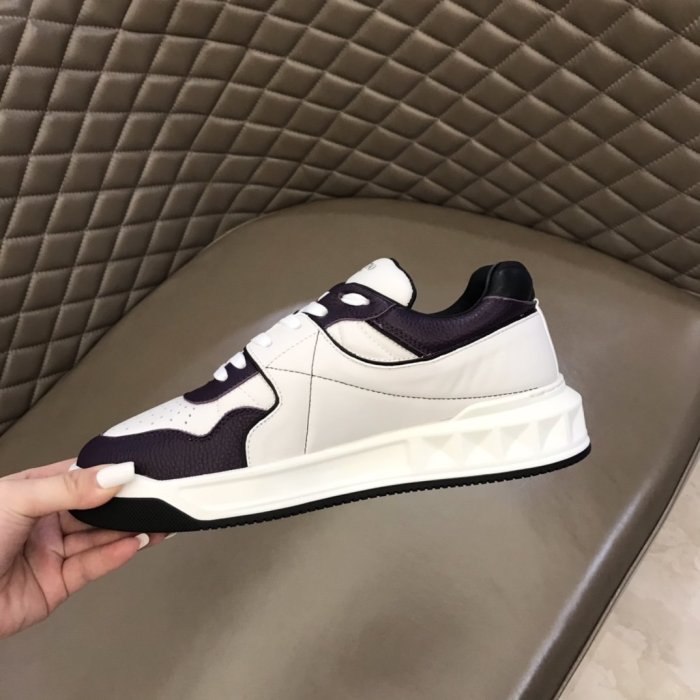 Valentino Men Shoes Fashion Design Luxury Brand ONE STUD LOW-TOP NAPPA SNEAKER with Original Box
