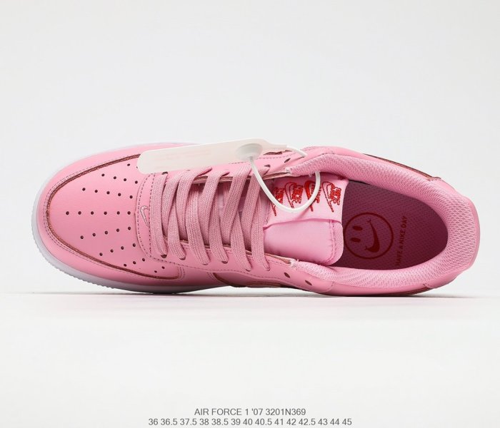 Nike Air Force 1´07 Pink/Red Rose Sneakers Men Womens Shoes 3201N369