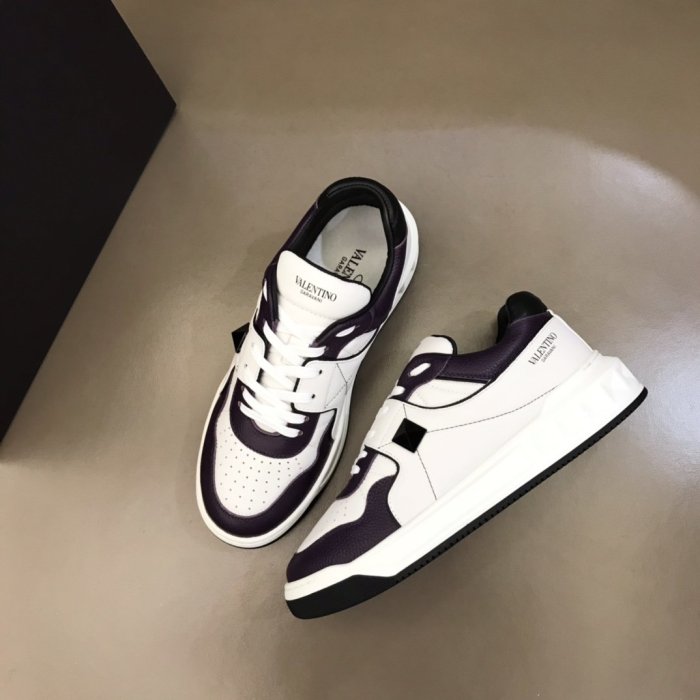 Valentino Men Shoes Fashion Design Luxury Brand ONE STUD LOW-TOP NAPPA SNEAKER with Original Box
