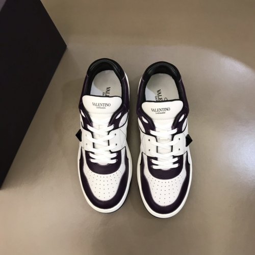 Valentino Men Shoes Fashion Design Luxury Brand ONE STUD LOW-TOP NAPPA SNEAKER with Original Box