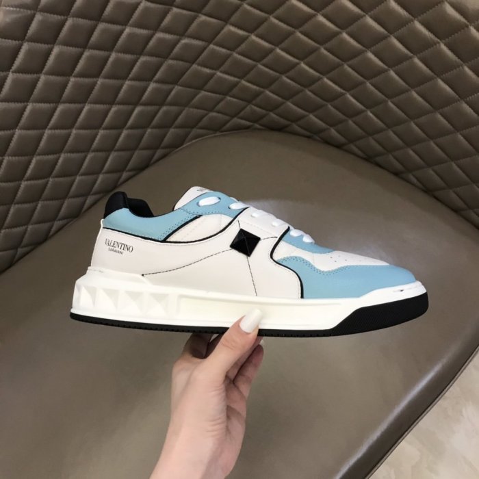 Valentino Men Shoes Fashion Design Luxury Brand ONE STUD LOW-TOP NAPPA SNEAKER with Original Box