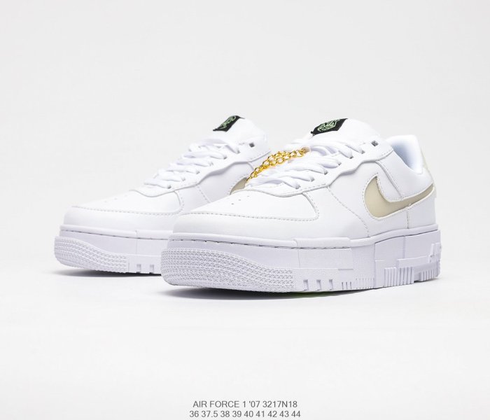 Nike Wmns Air Force 1 Pixel QS Low Particle Beige Sneakers Men Womens Shoes 3217N18