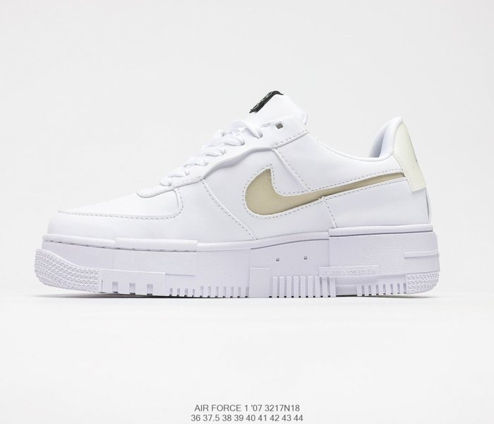 Nike Wmns Air Force 1 Pixel QS Low Particle Beige Sneakers Men Womens Shoes 3217N18