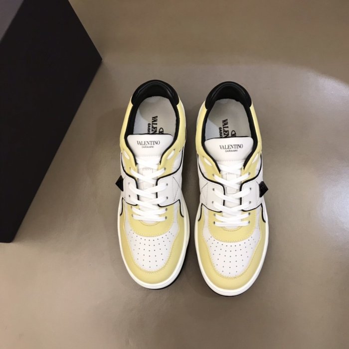 Valentino Men Shoes Fashion Design Luxury Brand ONE STUD LOW-TOP NAPPA SNEAKER with Original Box