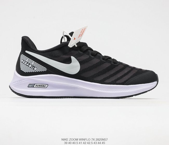 Nike Air Zoom Winflo 7X Swooshes White Sneakers Mens Shoes 2825N57