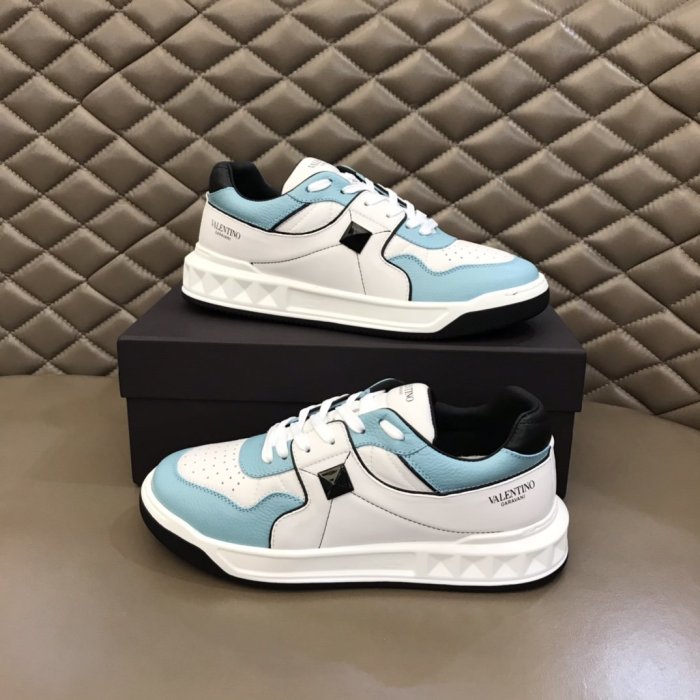 Valentino Men Shoes Fashion Design Luxury Brand ONE STUD LOW-TOP NAPPA SNEAKER with Original Box