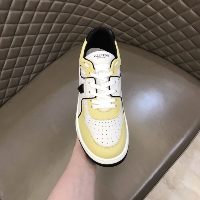 Valentino Men Shoes Fashion Design Luxury Brand ONE STUD LOW-TOP NAPPA SNEAKER with Original Box