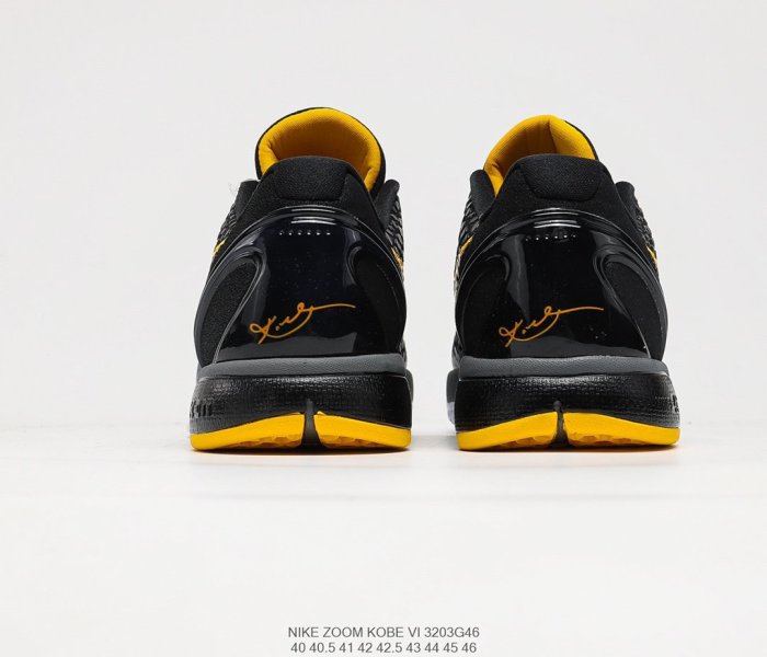 Nike ZOOM Kobe VI Mamba BlackYellow ZK6 Sneakers Mens Shoes 3203G46