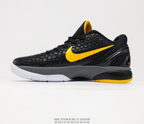 Nike ZOOM Kobe VI Mamba BlackYellow ZK6 Sneakers Mens Shoes 3203G46