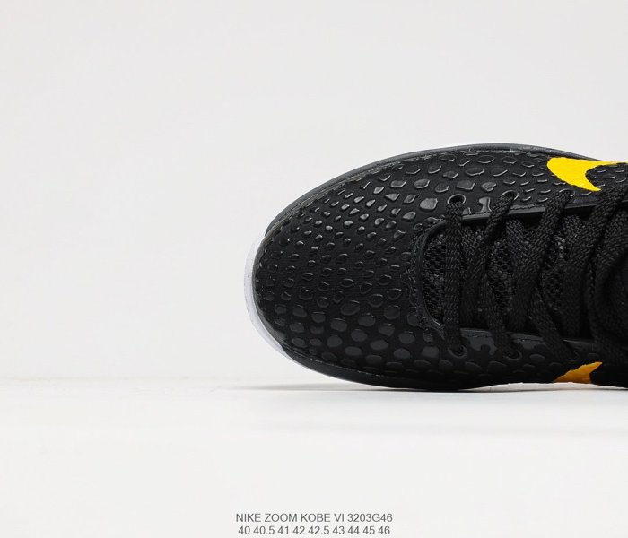 Nike ZOOM Kobe VI Mamba BlackYellow ZK6 Sneakers Mens Shoes 3203G46