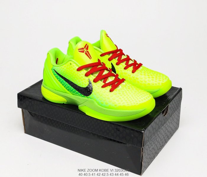 Nike ZOOM Kobe VI Mamba BlackYellow ZK6 Sneakers Mens Shoes 3203G46
