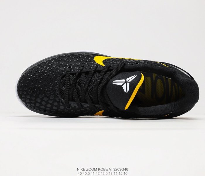 Nike ZOOM Kobe VI Mamba BlackYellow ZK6 Sneakers Mens Shoes 3203G46