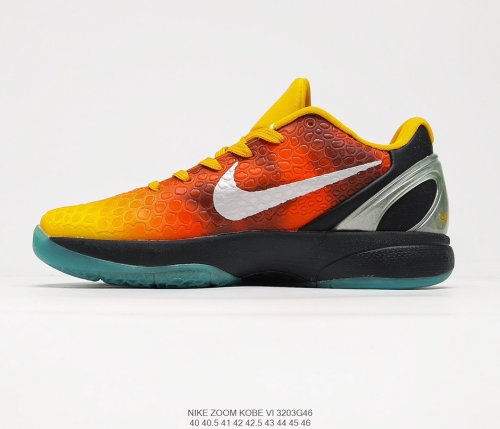 Nike ZOOM Kobe VI Mamba BlackYellow ZK6 Sneakers Mens Shoes 3203G46