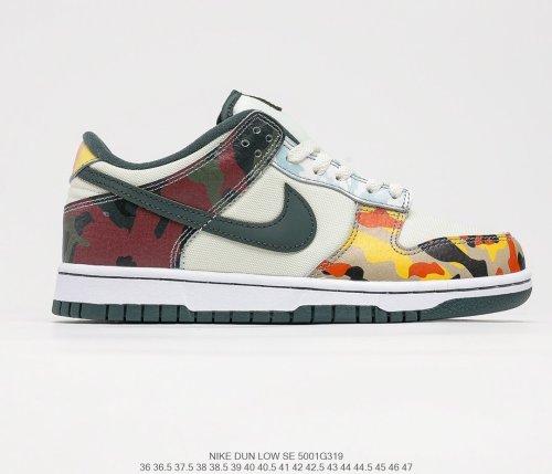 Nike SB Dunk Low SE Multi Camo Sneakers Men Womens Shoes 5001G319
