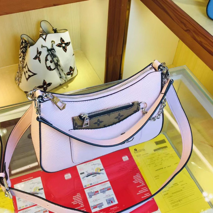 Louis Vuitton Womens Bags Clutch Shoulder Bags Luxury Brand Fashion Type Messenger Bags MARELLE Epi grained cowhide leather with Original Box