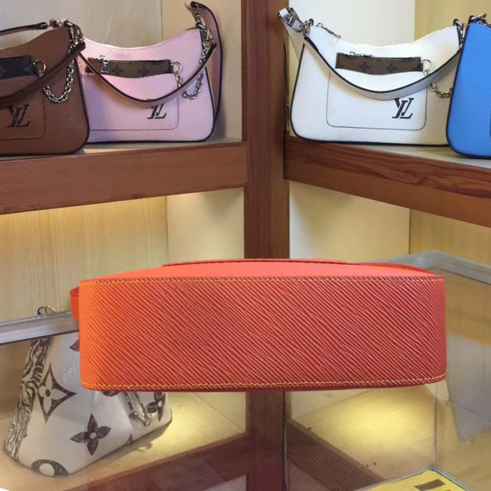 Louis Vuitton Womens Bags Clutch Shoulder Bags Luxury Brand Fashion Type Messenger Bags MARELLE Epi grained cowhide leather with Original Box