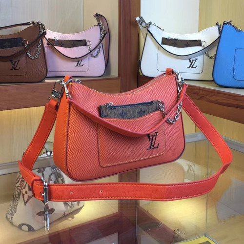 Louis Vuitton Womens Bags Clutch Shoulder Bags Luxury Brand Fashion Type Messenger Bags MARELLE Epi grained cowhide leather with Original Box