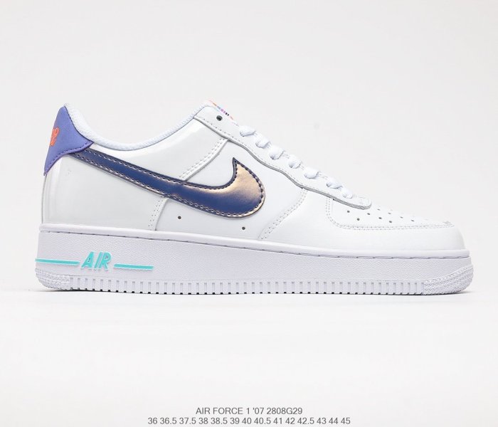 Nike Air Force 1’07 LV8 GS White/Light/Dark Purple Dust Sneakers Men Womens Shoes 2808G29