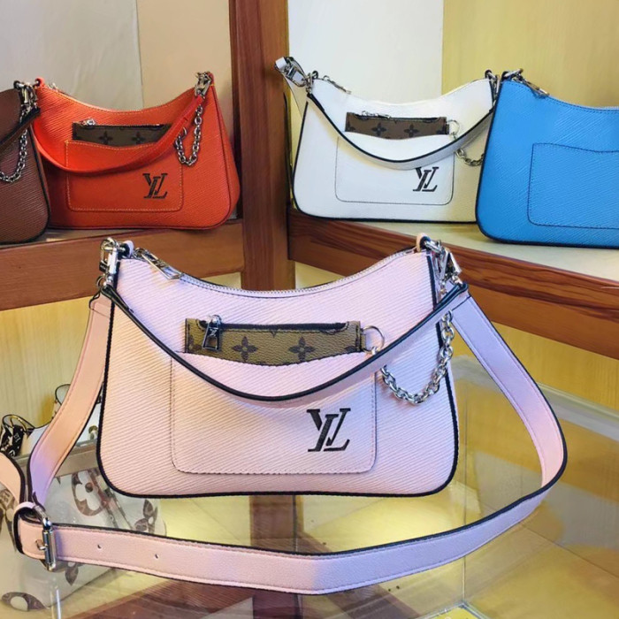 Louis Vuitton Womens Bags Clutch Shoulder Bags Luxury Brand Fashion Type Messenger Bags MARELLE Epi grained cowhide leather with Original Box