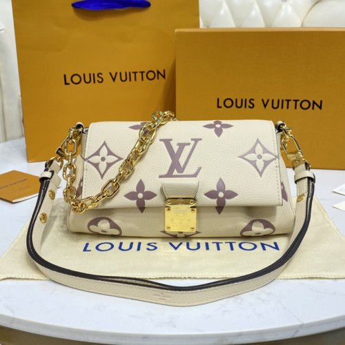 Louis Vuitton Womens Bags Clutch Shoulder Bags Luxury Brand Fashion Type Messenger Bags FAVORITE with Original Box Empreinte embossed supple grained cowhide leather and supple grained cowhide leather