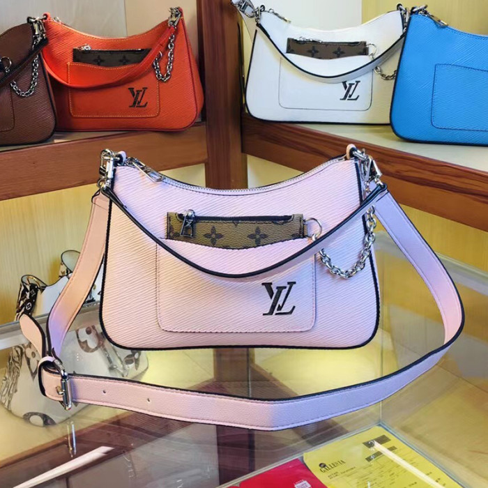 Louis Vuitton Womens Bags Clutch Shoulder Bags Luxury Brand Fashion Type Messenger Bags MARELLE Epi grained cowhide leather with Original Box