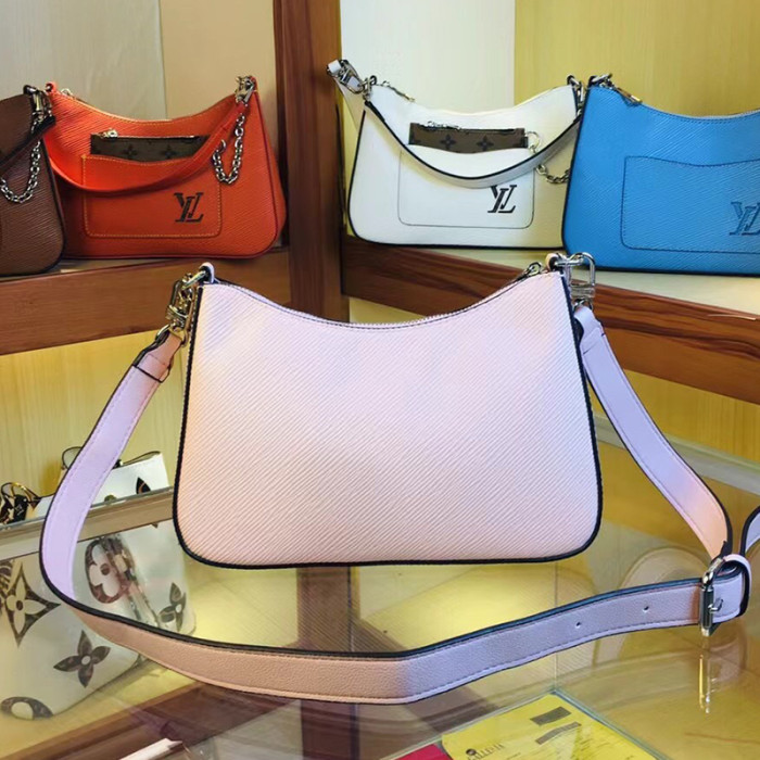 Louis Vuitton Womens Bags Clutch Shoulder Bags Luxury Brand Fashion Type Messenger Bags MARELLE Epi grained cowhide leather with Original Box