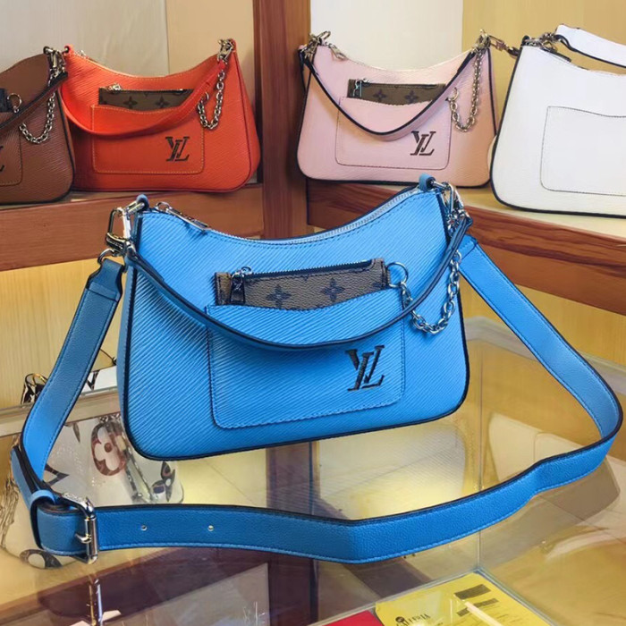 Louis Vuitton Womens Bags Clutch Shoulder Bags Luxury Brand Fashion Type Messenger Bags MARELLE Epi grained cowhide leather with Original Box