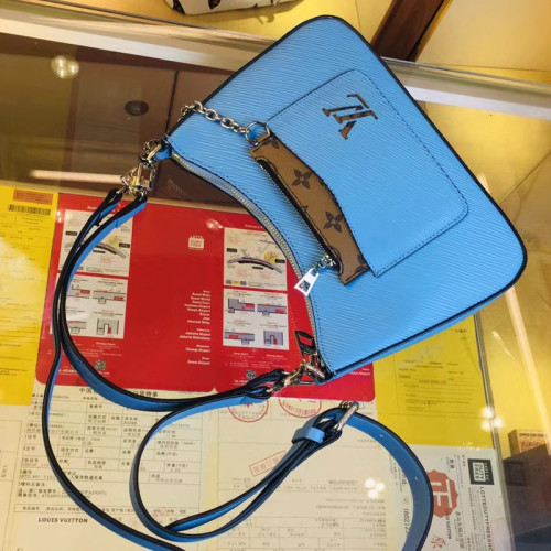 Louis Vuitton Womens Bags Clutch Shoulder Bags Luxury Brand Fashion Type Messenger Bags MARELLE Epi grained cowhide leather with Original Box