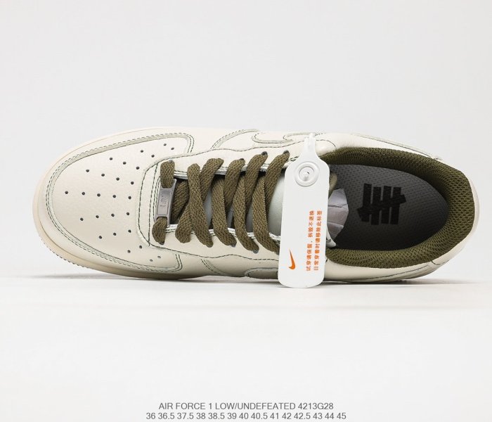 Stussy x Nike Air Force 1´07 Beige/Navy Sneakers Men Womens Shoes 4213G28