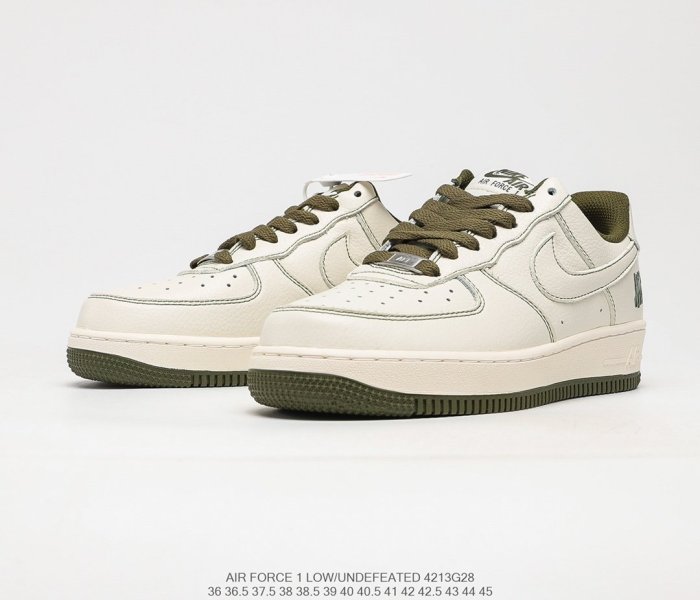 Stussy x Nike Air Force 1´07 Beige/Navy Sneakers Men Womens Shoes 4213G28