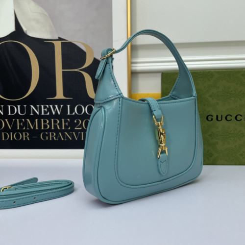 Gucci Womens Bags Handbags Shoulder Messenger Bags Luxury Brand GG Jackie 1961 small shoulder bag 636709 10O0G 4933 with Original Box