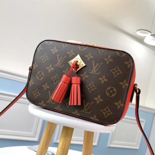 Louis Vuitton Womens Bags Luxury Brand SAINTONGE Poppy Crossbody Bags M43556 with Original Box