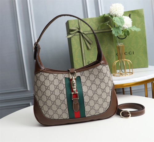 Gucci Womens Bags Handbags Shoulder Messenger Bags Luxury Brand GG Jackie 1961 small shoulder bag 636706 HUHHG 8565 with Original Box