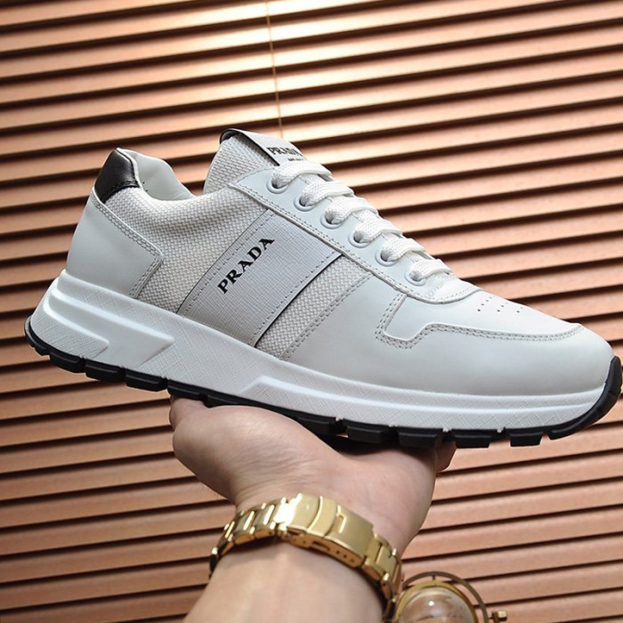 Prada Mens Shoes Sneakers Casual Shoes for Men Luxury Brand Breathable Fashion Sneakers with Original Box